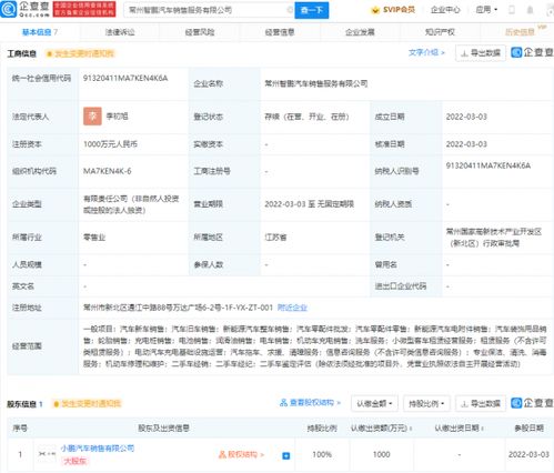 小鵬汽車戰(zhàn)略布局再落一子 新公司成立，深化銷售與出行服務(wù)網(wǎng)絡(luò)